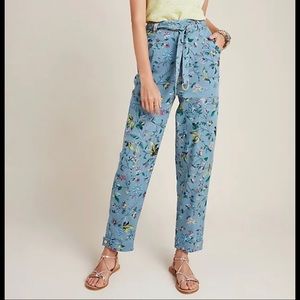Anthropologie floral pants
